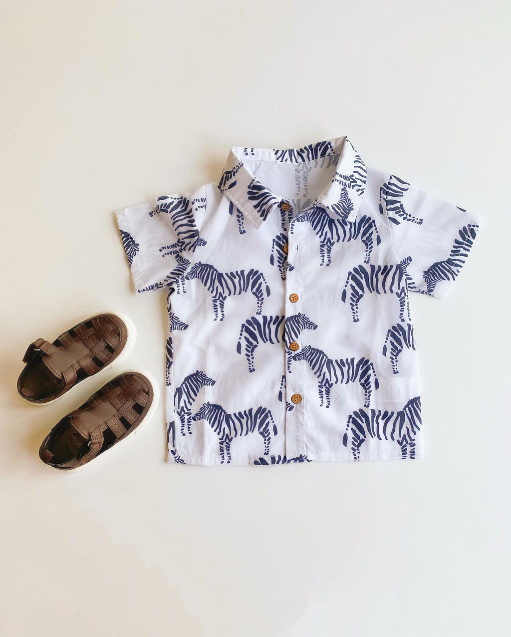 Zebra Button Down Shirt