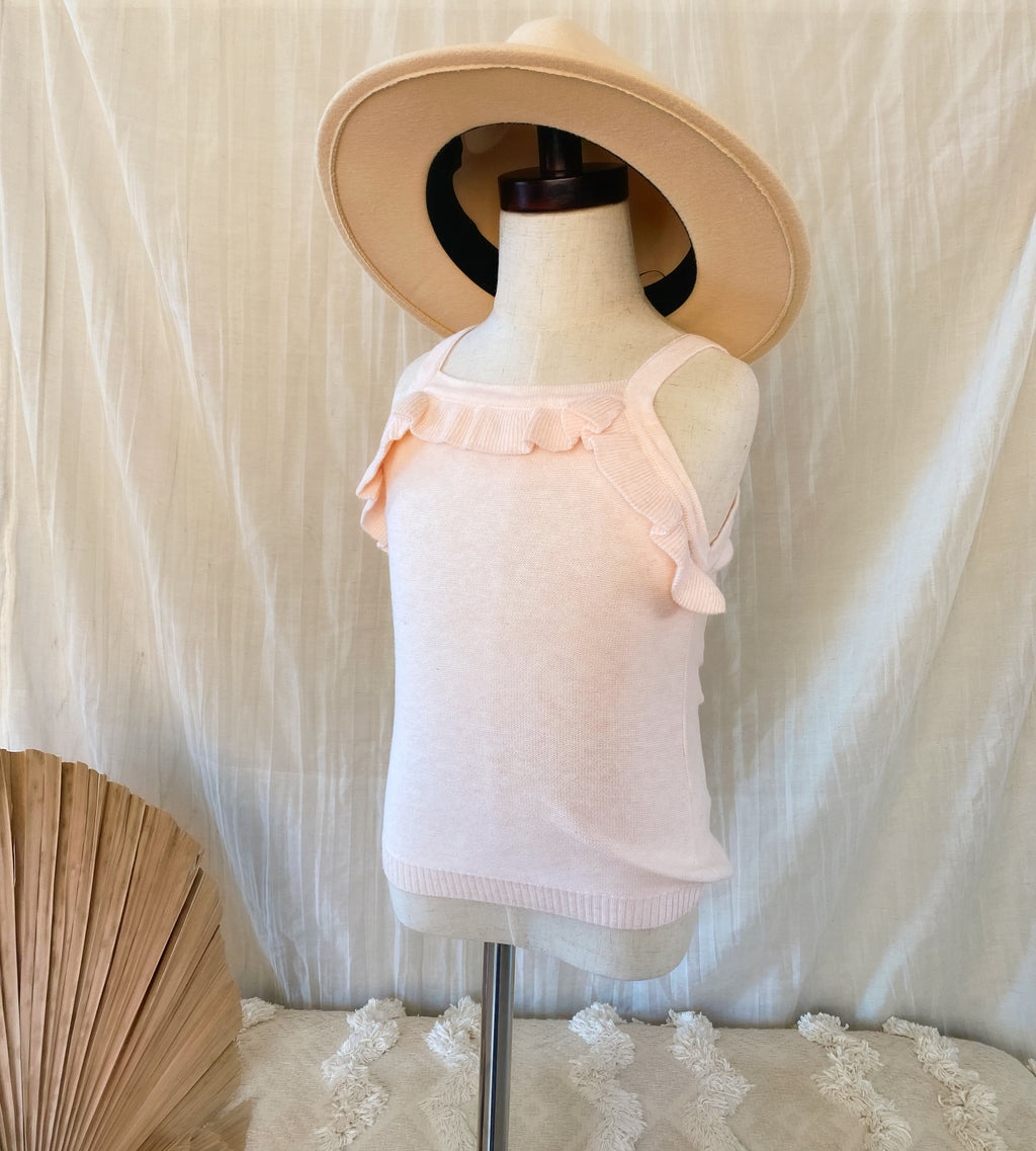 Pink Knitted Cami Tank