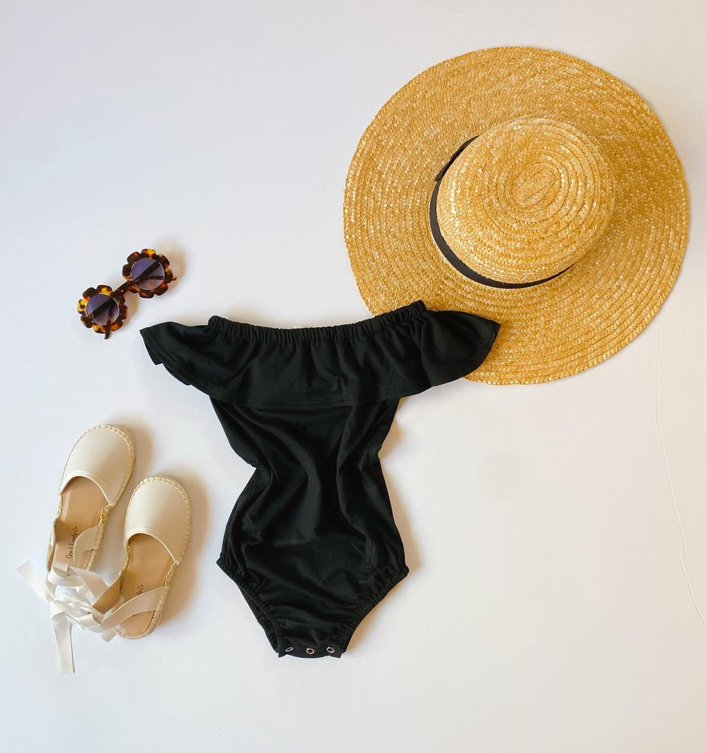 Black Off The Shoulder Bodysuit