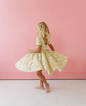 Blooms of Spring Midi Twirl Dress